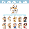 20Pcs 10 Colors Alloy Enamel Pendants ENAM-ME0001-22-2