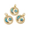 Brass Micro Pave Cubic Zirconia Pendants KK-K385-125G-1