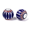 Handmade Millefiori Glass Round Beads LA-N002-10B-3