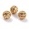 Brass Micro Pave Clear Cubic Zirconia Beads X-ZIRC-L075-025G-1