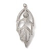 Brass Micro Pave Cubic Zirconia Big Pendants KK-U076-08P-1