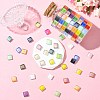 240Pcs 12 Colors Rainbow Iridescent Glass Cabochons DIY-CJ0003-10-6