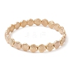 ABS Plastic Shell Shape Beaded Stretch Bracelets for Women BJEW-JB10148-1