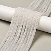 Natural Frosted Angolan Clear Quartz Beads Strands G-P575-B46-4x2mm-1