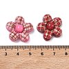Tartan Pattern Opaque Resin Cabochons CRES-A061-01B-4