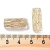 Metal Enlaced Transparent Acrylic Beads MACR-M045-10-3