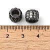 Brass Micro Pave Cubic Zirconia European Beads ZIRC-K003-13EB-3