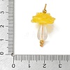 304 Stainless Steel with Handmade Bumpy Lampwork Pendants LA-CBA4231-01B-G-3