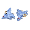 304 Stainless Steel Enamel Pendants SA-CBAF5D5-05G-2