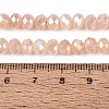 Dyed Crackle Imitation Jade Glass Beads Strands EGLA-Q131-02B-07-4
