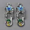 Alloy Enamel Pendants FIND-WH0129-39C-2