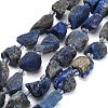 Raw Rough Natural Lapis Lazuli Beads Strands GG-CBA0B77-A02-01-2