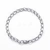 Tarnish Resistant 304 Stainless Steel Curb Chain Bracelets BJEW-P064-28P-1