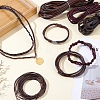 4 Styles Braided Cowhide Leather Cord WL-PH0024-26A-4