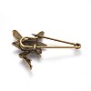 Tibetan Style Alloy Safety Brooches JEWB-WH0008-04AB-2