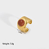 Round Synthetic Goldstone Ring BJ3598-2-1