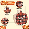 12Pcs 3 Style Halloween Theme Unfinished Wood Decorative Supplies DIY-OC0004-14-4