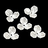 3-Petal ABS Plastic Imitation Pearl Bead Caps KY-F024-03-1