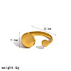 304 Stainless Steel Cuff Open Rings WG8B2A1-05-1