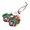 Christmas Car Handmade Polymer Clay Pendant Decorations LS-HJEW-P017-03D-2