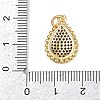 Brass Micro Pave Cubic Zirconia Pendants KK-S526-01G-5