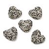 Sparkling Acrylic Heart Beads with Rhinestone Embellishment LS-OACR-NH0001-02B-06-1