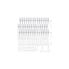 80Pcs Empty Portable Plastic Spray Perfume Bottle with 2Pcs Plastic Pump with 2Pcs Mini Transparent Plastic Funnel Hopper with 6Pcs Disposable Plastic Droppe AJEW-BC0007-50A-7