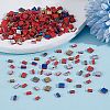 250Pcs 10 Style Electroplate Opaque Glass Seed Beads SEED-AR0001-34-4
