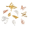 48Pcs 8 Style Alloy Open Back Bezel Pendants FIND-CW0001-13-2