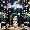 3Pcs 3 Style Paper Glitter Circle Star Garland HJEW-PH0001-50-2
