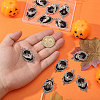 12Pcs Vampire Bat Shaped Alloy Enamel Pendants ENAM-CA0001-87B-3