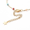 Stainless Steel Satellite Chain Anklets X-AJEW-AN00422-3