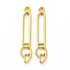 Painting Art Theme Alloy Open Back Bezal Pendants PALLOY-D200-02G-1