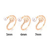 Brass Cuff Ring Settings KK-T076-42G-4