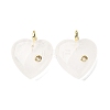 Natural Quartz Crystal Pendants G-P588-01G-11-1