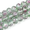 Handmade Luminous Lampwork Beads Strands LAMP-N037-01F-1