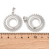 Brass Pendant Cabochon Settings KK-U074-17P-3