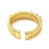 Brass Micro Pave Cubic Zirconia Cuff Rings RJEW-P102-14G-3