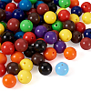 100Pcs 10 Colors Food Grade Eco-Friendly Silicone Focal Beads SIL-TA0001-27-2