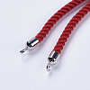 Nylon Twisted Cord Bracelet Making MAK-F018-01P-RS-5
