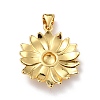 Eco-Friendly Brass Pendants KK-D066-31G-RS-2