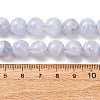 Natural Blue Lace Agate Beads Strands G-F222-30-10mm-01A-3