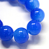 Baking Painted Imitation Jade Glass Round Bead Strands DGLA-Q021-8mm-33-3