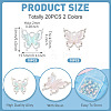20Pcs 2 Colors Alloy Pendants FIND-TA0010-11-4