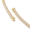 Rack Plating Brass Cubic Zirconia Elasticity Necklaces NJEW-S425-02G-4