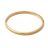 Frosted 304 Stainless Steel Hinged Bangles BJEW-H644-09G-4