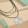 Ethnic Style Disc Alloy Pendant Necklaces FS-WGACE74-02-2