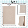   8Pcs Rectangle Kraft Paper Book Board DIY-PH0009-43-5