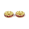 Brass Rhinestone Spacer Beads RB-A014-L12mm-27G-2