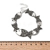 Alloy Link Chain Bracelets for Women BJEW-C133-01AS-3